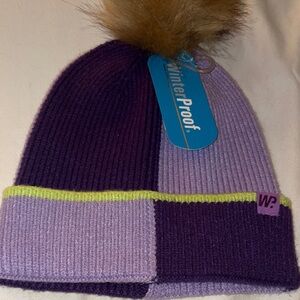 Winter proof purple hat size 7-16
